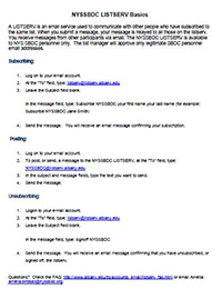 LISTSERV basics